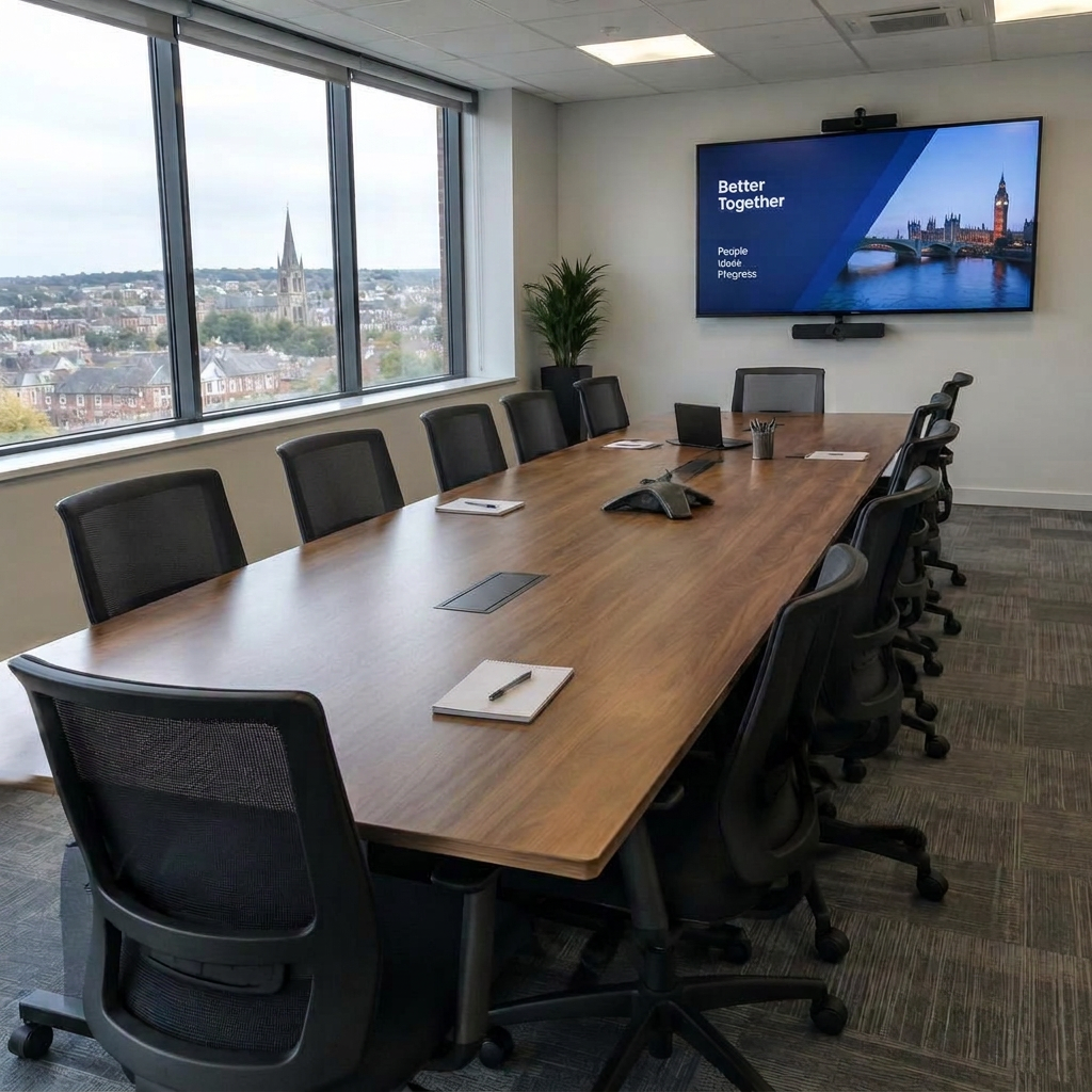Illustrative British space for commercial cleaning